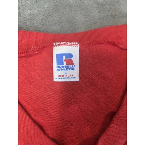 Vintage Russell Athletic Baseball Coach T Shirt Fairview Methodist Large USA - Picture 5 of 12